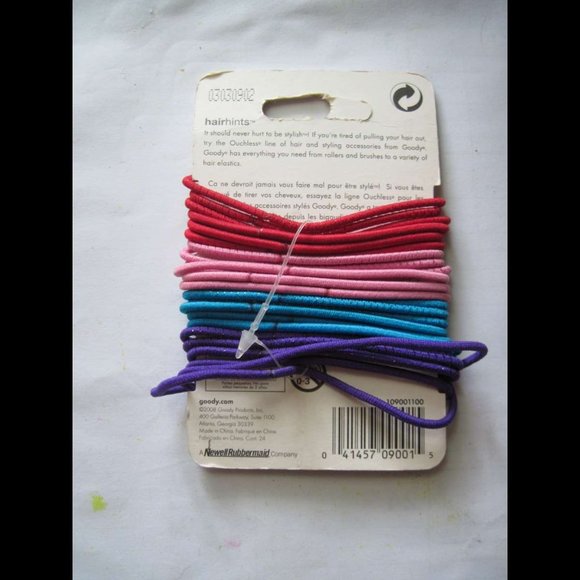 24 Goody 2008 Old Formula Elastic Tinsel Woven Thin Wide Ponytailer Hair Bands - Picture 9 of 13